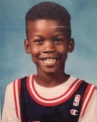 Childhood picture of Londa Butler son Jimmy Butler.